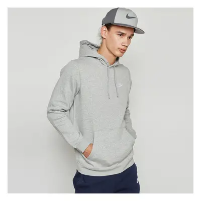 (Grey, S) Nike Mens Club Fleece Pullover Hoodie