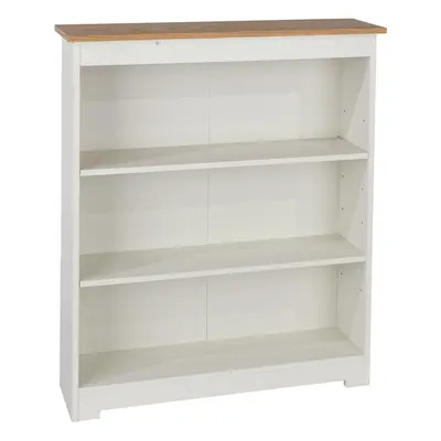 Home Source Alabama White Low Shelf Bookcase Unit