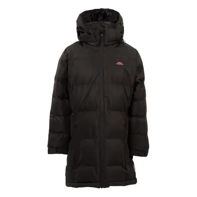 (2-3 Years, Black) Trespass Girls Padded Jacket Hooded Tiffy