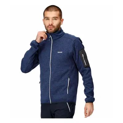 (S, Navy) Regatta Mens Newhill Full Zip High Neck Fleece Jacket - Navy