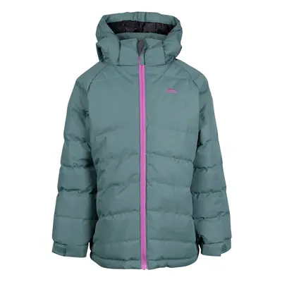 (5-6 Years, Green) Trespass Girls Padded Jacket Hooded Amira