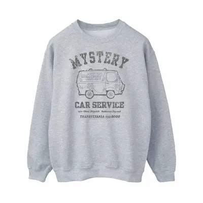 (S, Sports Grey) Scooby Doo Mens Mystery Car Service Sweatshirt