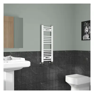 (800x300mm, White) NRG Straight Central Heating Towel Rail Bathroom Heated Rad Radiators Ladder 