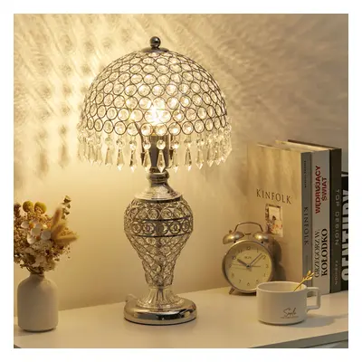 Bedroom Umbrella Crystal Table Lamp Bedside Light