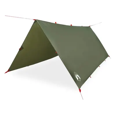 (olive green, x cm) vidaXL Camping Tarp Outdoor Tarpaulin Shelter Sunshade Tent Tarp Waterproof