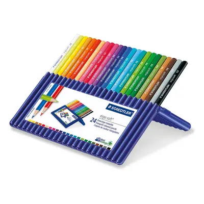 Staedtler SB24 Ergosoft Triangular Colouring Pencils - Pack of