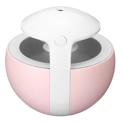 (Pink) 450ML Ball Humidifier with Aroma Lamp Essential Oil Ultrasonic Electric Diffuser Mini USB