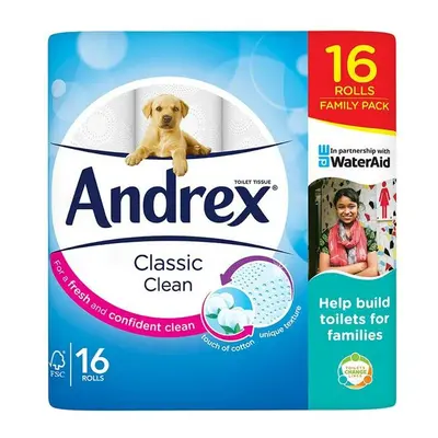 Andrex Classic Clean Toilet Roll Tissue - Toilet Rolls