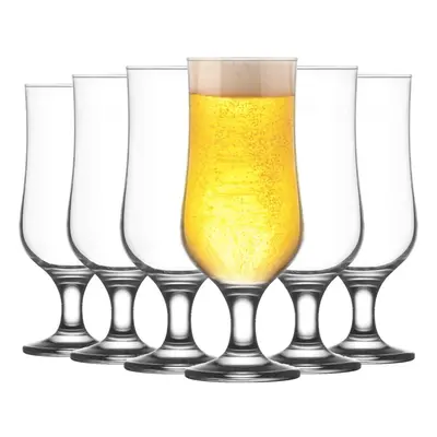 12x Nevakar Beer Glass Stemmed Glasses Craft Beer Lager Cider Ale 385ml