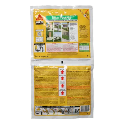 Sika Postfix Fence Post Mix Mix-in-The-Bag Expanding Foam for Supporting Non-Structural Posts Fe