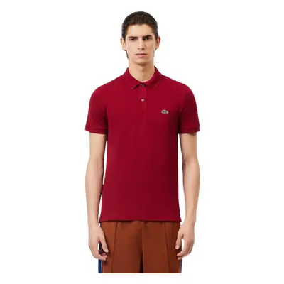 (Bordeaux, M) Lacoste Mens Slim Fit Short Sleeve Polo Shirts