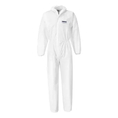 (XL, White) Portwest Unisex Adult Microporous Overalls (Pack of 50)