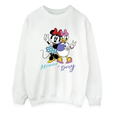 (XL, White) Disney Mens Minnie Mouse And Daisy Sweatshirt