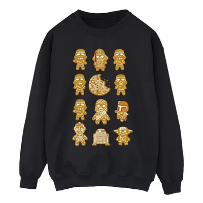 (S, Black) Star Wars Mens Episode IV: A New Hope Gingerbread Sweatshirt