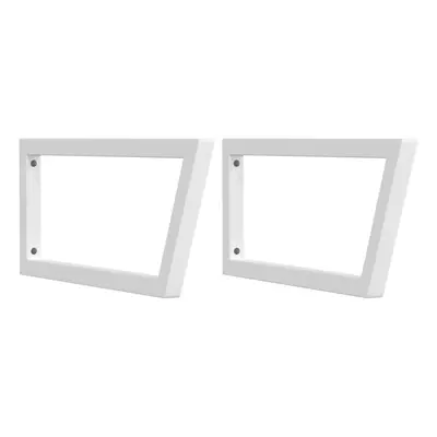 (white, x cm/ Trapezium) vidaXL Shelf Brackets for Washbasin Shelf Support Shelving Bracket pcs 