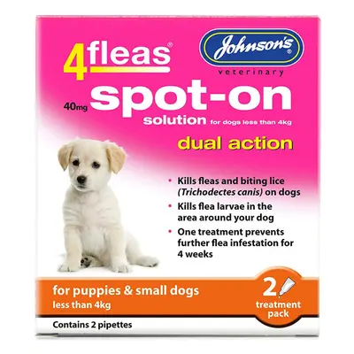 Johnson's Flea Spot-On for Puppy & Small Dog Vial Pack