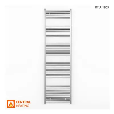 (550 x 1700mm (BTU: 1965)) Chrome Bathroom Designer Straight Towel Radiator