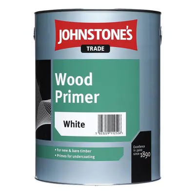 Johnstones Trade Professional Wood Primer Paint 1.0l White