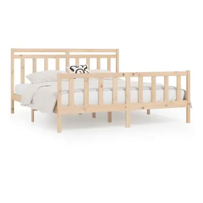 (brown, x cm) vidaXL Solid Wood Pine Bed Frame Wooden Bedstead Bed Base Multi Colours/Sizes