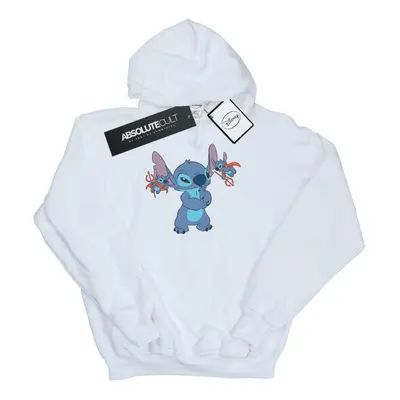 (4XL, White) Disney Mens Lilo And Stitch Little Devils Hoodie