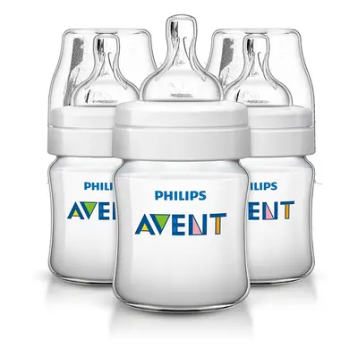 Philips Avent Classic+ Feeding Anti-colic Bottle 125ml/4oz (3 Pack) Scf560/37