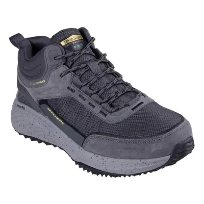 (8 UK, Charcoal/Lime) Skechers Mens Bounder Rse Leather Hiking Boots