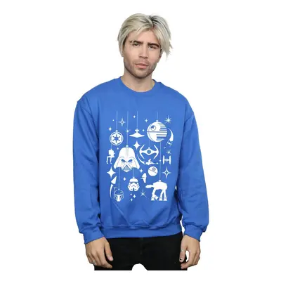 (S, Royal Blue) Star Wars Mens Christmas Decorations Sweatshirt