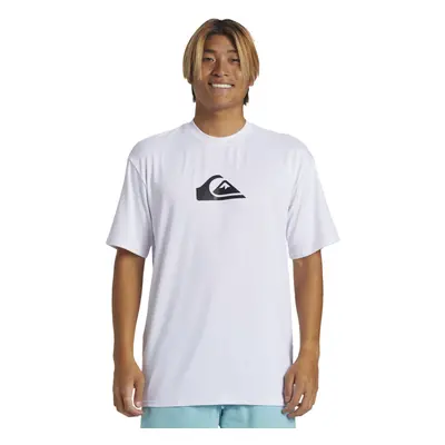 (M, White) Quiksilver Mens Everyday Surf Long Sleeve Crew Neck T-Shirt Top Tee