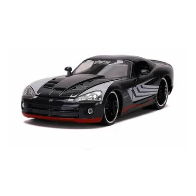 Jada Dodge Viper SRT10 Dark Gray with Venom Diecast Figurine \Spider-Man\" \"Marvel\" Series 1/2