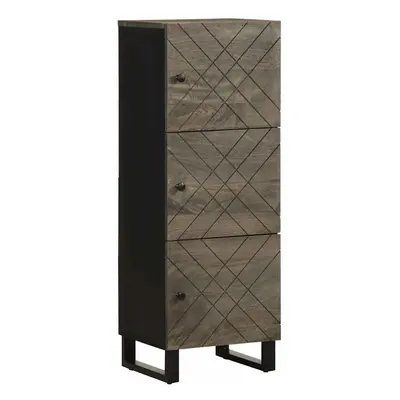 vidaXL Highboard Black 40x33x110 cm Solid Wood Mango side cabinet