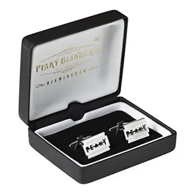 Peaky Blinders Cufflinks with Presentation Box, Regular, Silver