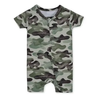 Gerber Unisex Baby Buttery Soft Short Sleeve Romper with Viscose Made