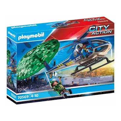 Playmobil City Action Police Parachute Search Playset Is Complete With Accessories For Ages Year