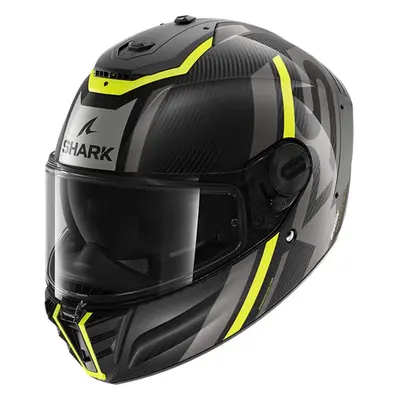 (S) Shark Spartan RS Carbon Full Face Helmet Shawn Carbon / Yellow / Anthracite