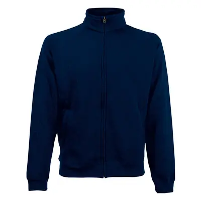 (2XL, Deep Navy) Fruit Of The Loom Mens Premium 70/30 Zip Neck Sweatshirt