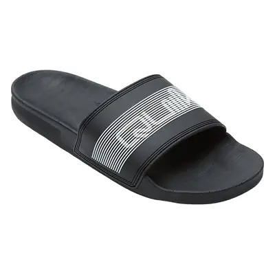 (13 UK, Anthracite) Quiksilver Mens Rivi Wordmark Summer Sandals Thongs Flip Flops Slide Sliders