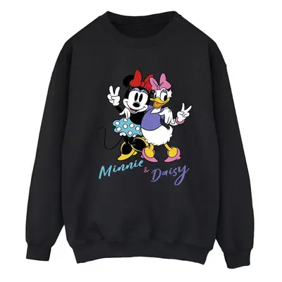 (S, Black) Disney Womens/Ladies Minnie Mouse And Daisy Sweatshirt