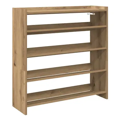 (artisan oak, cm/ cm) vidaXL Shoe Rack Shoe Cabinet Shoe Storage Shelf Hall Cupboard Engineered 