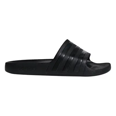 (Black, UK 9) adidas Adilette Aqua Mens Flip Flop Slide Sandal Triple Black