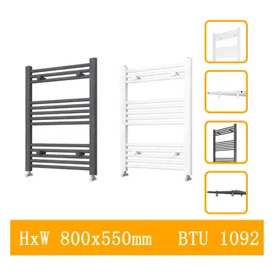 (white, 800x550mm) Stylish Straight Towel Rail HeatingTowel Radiator