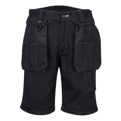 (32R, Black) Portwest Mens PW3 Holster Pocket Shorts