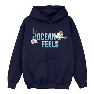 (7-8 Years, Navy Blue) Disney Girls The Little Mermaid Ocean Hoodie