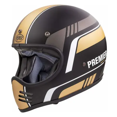 (S) Premier MX BL Full Face Helmet Black / Bronze