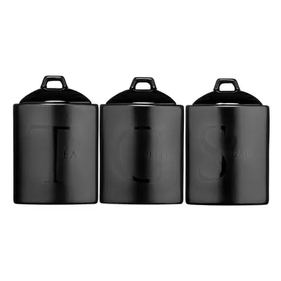 Premier Housewares Kitchen cannisters with black text: Tea, Coffee, Sugar