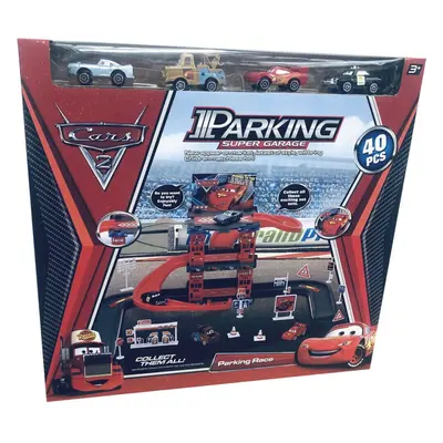 Disney Pixar Cars Parking Super Garage Pcs Playset Includes 4Cars