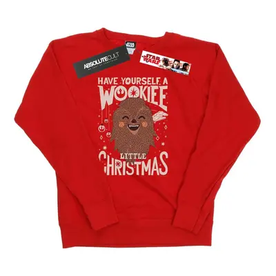 (L, Red) Star Wars Womens/Ladies Wookiee Little Christmas Sweatshirt