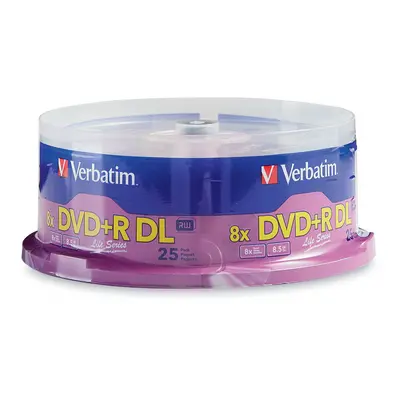 Verbatim DVD+R DL Double Layer 8.5GB 8X LifeSeries - 25pk Spindle