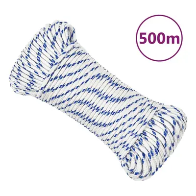 (white and blue, mm/ m) Marine Rope Dock Coil Boat Line Polypropylene Rope Multi Sizes Multi Col