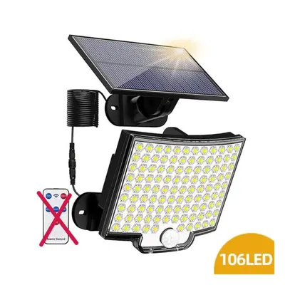 (106 LED-NO Control) Solar Light Outdoor Led Super Bright Motion Sensor Solar Strong Power Led G