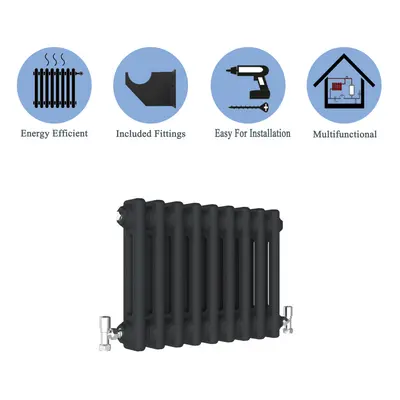 (Black, 300*425mm) Cast Iron Style Radiators